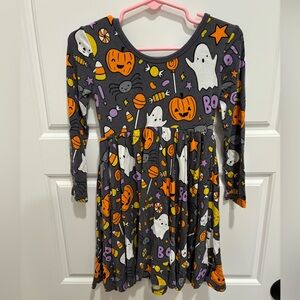 Little Sleepies Play 3T “Hey Boo” Halloween Long Sleeve Twirl Dress